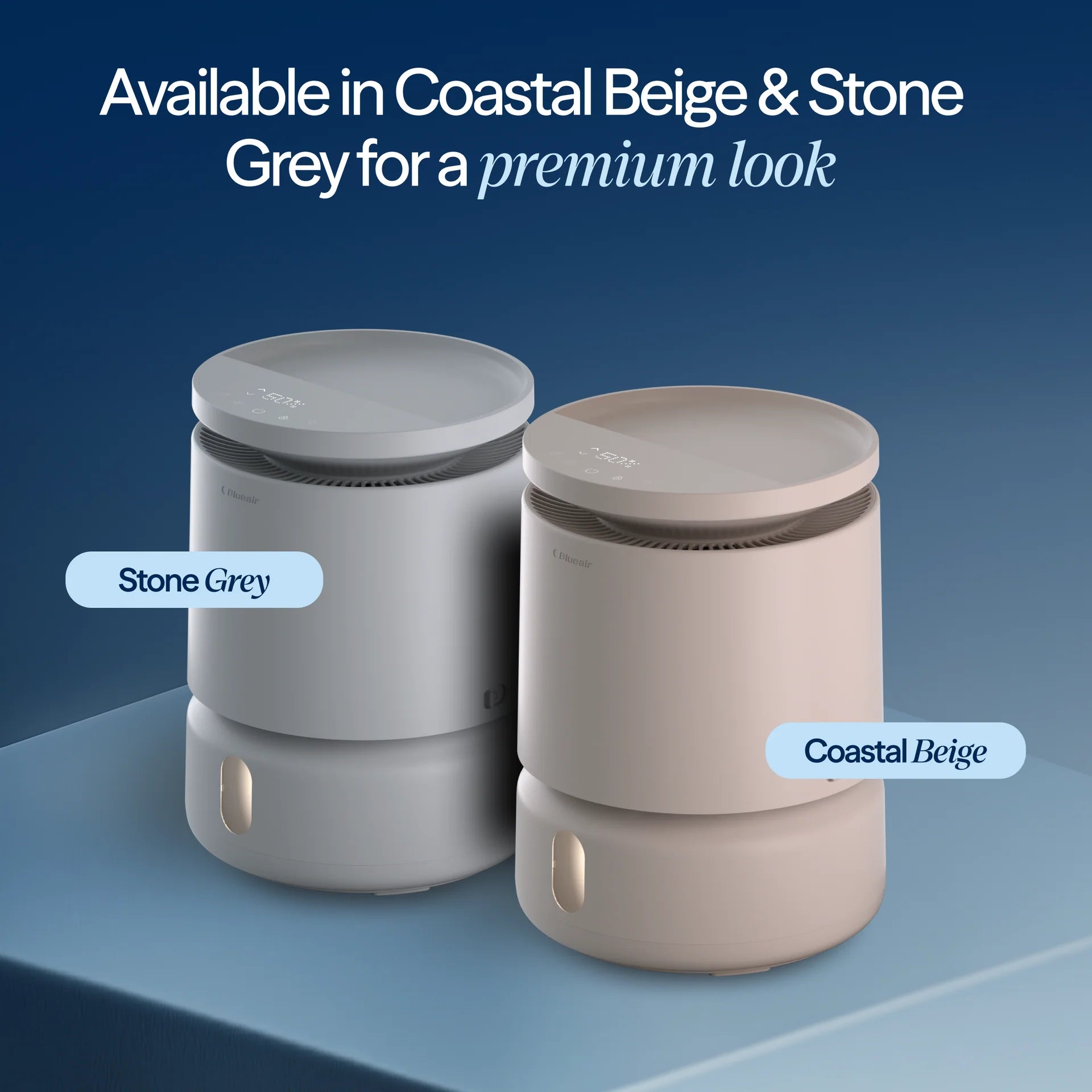 Blueair DreamWell™ Humidifier Small Grey - 48h InvisibleMist™, Aroma Stone, Mood Lighting