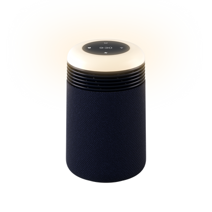 Blueair Mini Restful™ Air Purifier with Sunrise Clock – Blue