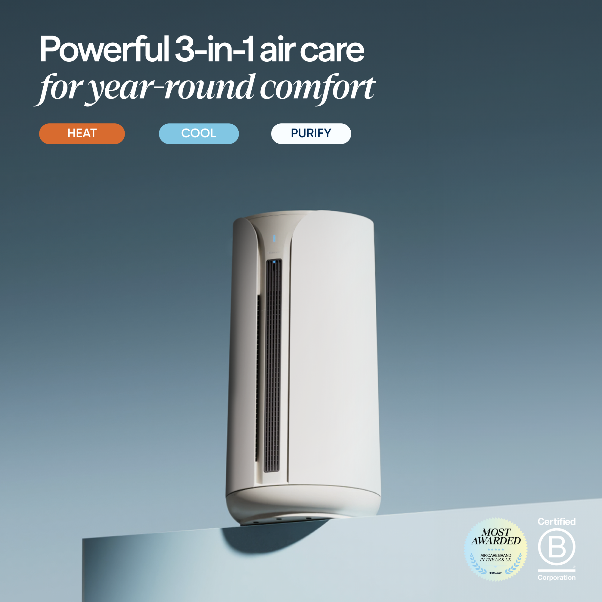 Blue air Comfort Pure™ 3-in-1 T10i Air Purifier