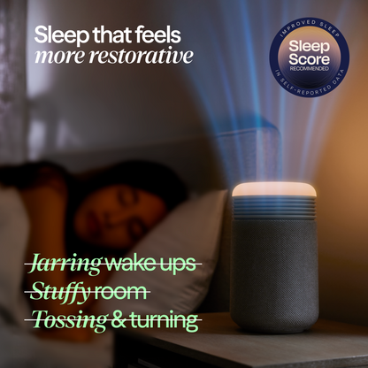 Blueair Mini Restful™ Air Purifier with Sunrise Clock – Blue