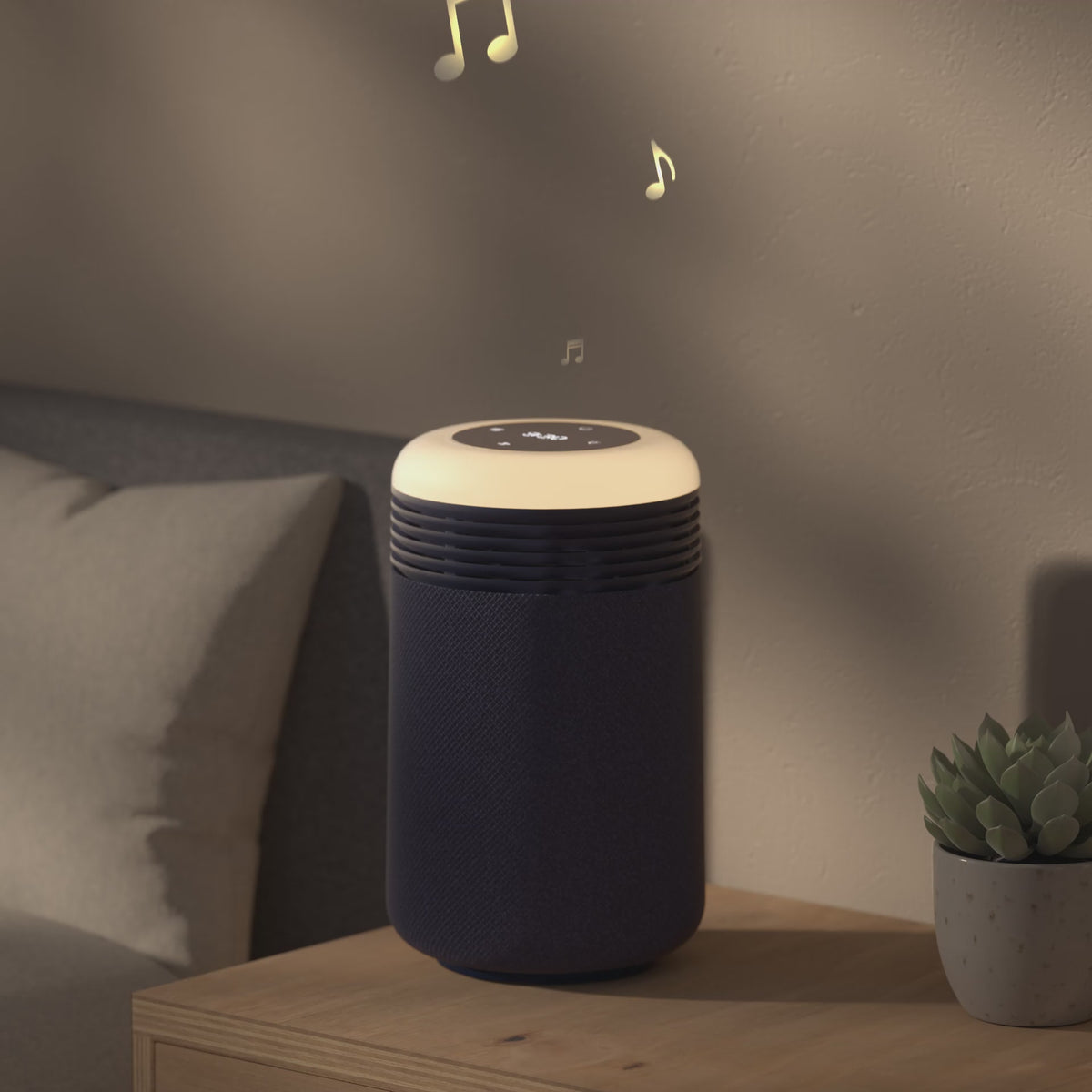 Blueair Mini Restful™ Air Purifier with Sunrise Clock – Blue