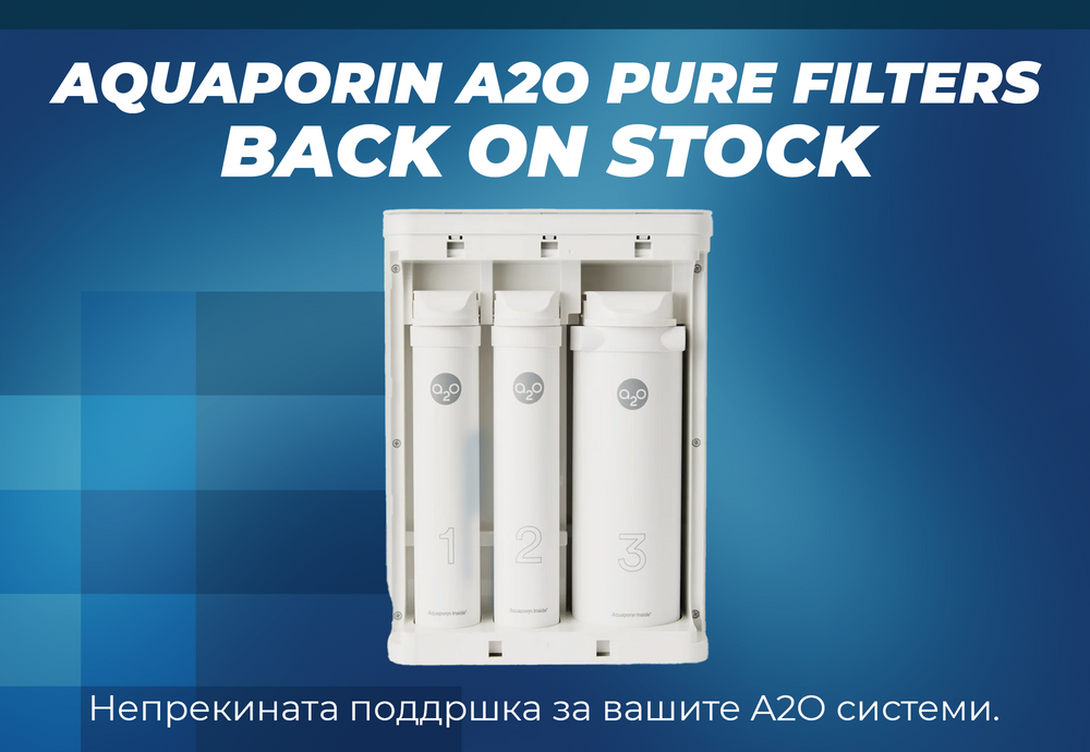 Aquaporin A2O Pure filters back in stock